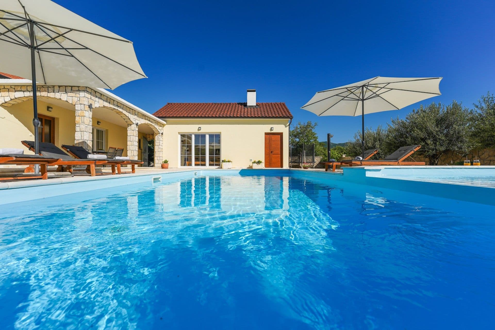 The heated pool